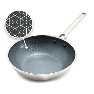 GreenPan Prism 10” Hybrid Stainless Ceramic Nonstick Wok Pan